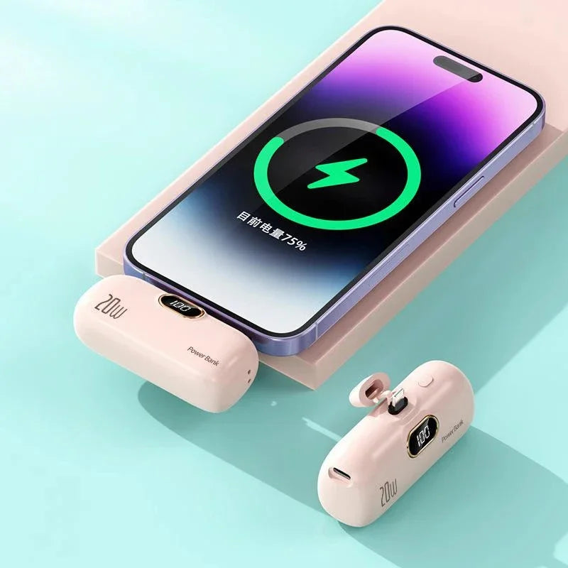 Oneplus  Mini Capsule 30000mAh Power Bank Portable Mobile Power Supply Emergency External Battery Fast Charger For iPhone Xiaomi
