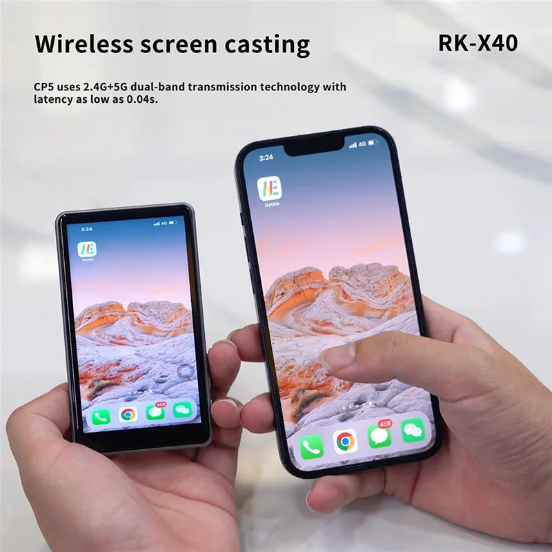 RK-X40 Wireless Mobile Phone Magnetic Selfie Screen Projector Rear Camera High Definition Selfie Display Selfie Auxiliary Tool