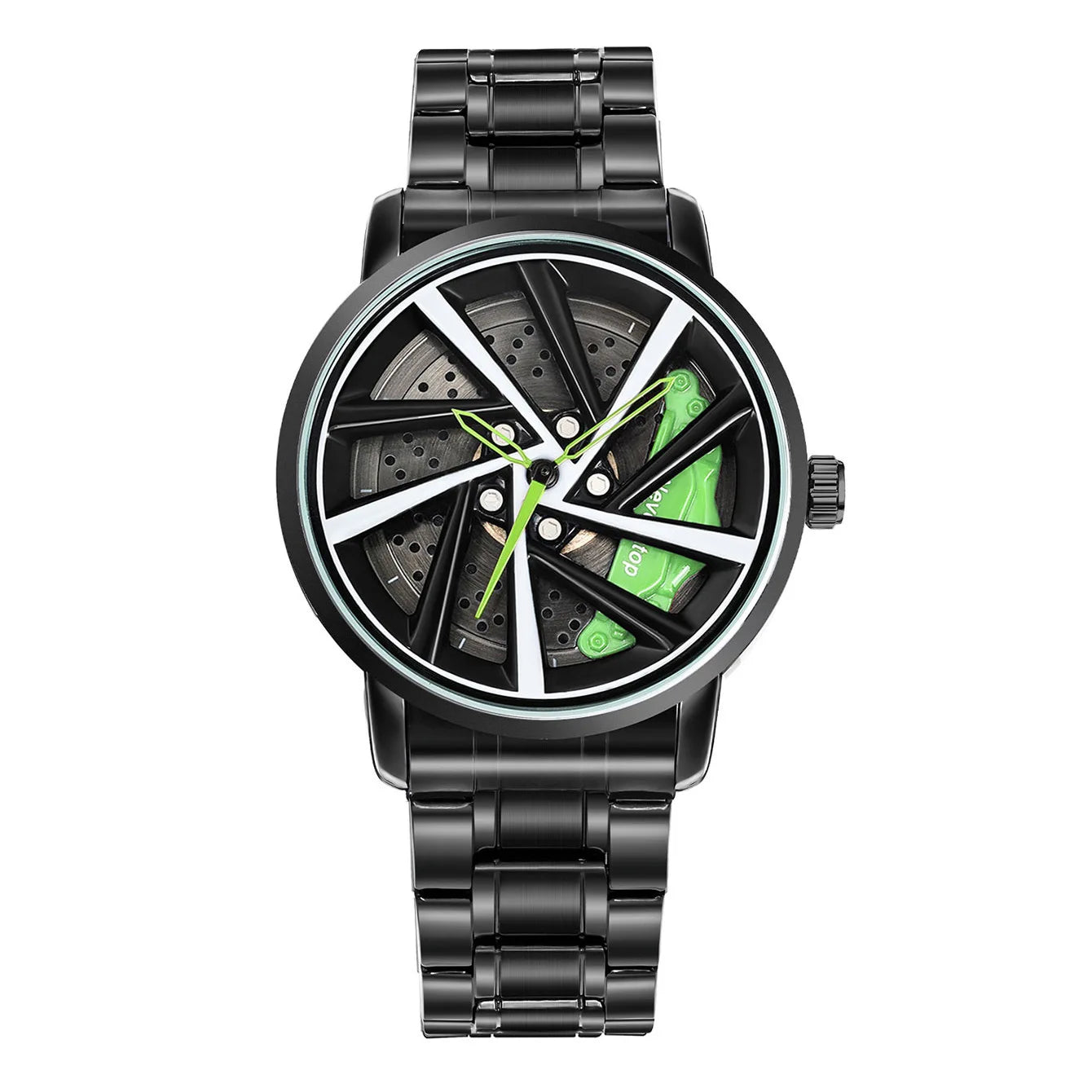 UTHAI CQ324 Fashionable Men watch with wheel clamp design,rotating hollow quartz watch,cool clock gift watches for man
