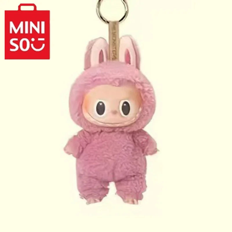 New Generation Labu Monsters Heartbeat Macaron Enamel Face Tabletop Ornament Plush Series  Keychain Birthday For Kid  Decoration