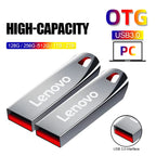 Lenovo U Disk 2TB 256GB 512GB Metal USB3.1 Dustproof Titanium Gamer Design USB  Flash Drive 128GB  Pen Drive 512GB 1TB