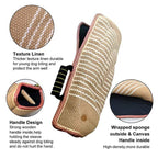 Dogs Bite Training Arm Sleeve Protection Thicken Jute Tug Bite Sleeves with Holder Handle for German Shepherd malinois Work Dogs
