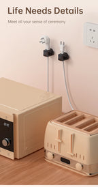 KUULAA 3/6 Pcs Cable Clip Cable Holder Adhesive Wire Keeper Cord Cable Organizer for Home Office Under Desk Management