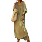 Beach Cover Up Kimono Women Summer 2023 New Pareo Swimsuit Cape Solid Bohemian Tunic Dresses Bathing Suits Dropshipping