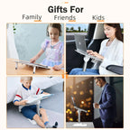Eary Portable Laptop Stand for Desk Adjustable Height Holder for Macbook Air Pro Stable Stand Gifts for Girls Mom Students Kids