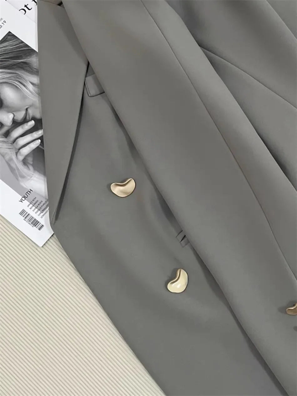 2025 Spring and Autumn New Korean fashion British Style Solid Blazer Women Clothing French Texture Fashion Small Suit Coat Women