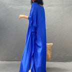 Beach Cover Up Kimono Women Summer 2023 New Pareo Swimsuit Cape Solid Bohemian Tunic Dresses Bathing Suits Dropshipping