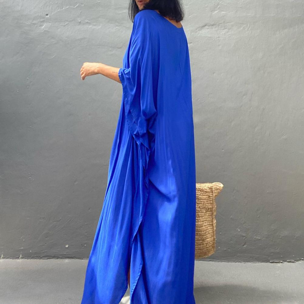Beach Cover Up Kimono Women Summer 2023 New Pareo Swimsuit Cape Solid Bohemian Tunic Dresses Bathing Suits Dropshipping