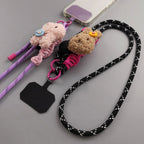 Cute Phone Lanyard Diameter Outdoor Universal Case Acrylic Crossbody Shoulder Card Neck Cord Clip Hang Anti-lost Wrist Strap