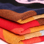 Peruvian National Style Fashion Tassel Travel Coat Shawl Cloak Women's Autumn Winter Warm Cover Lady Ponchos Capes Red
