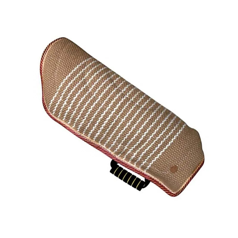 Dogs Bite Training Arm Sleeve Protection Thicken Jute Tug Bite Sleeves with Holder Handle for German Shepherd malinois Work Dogs