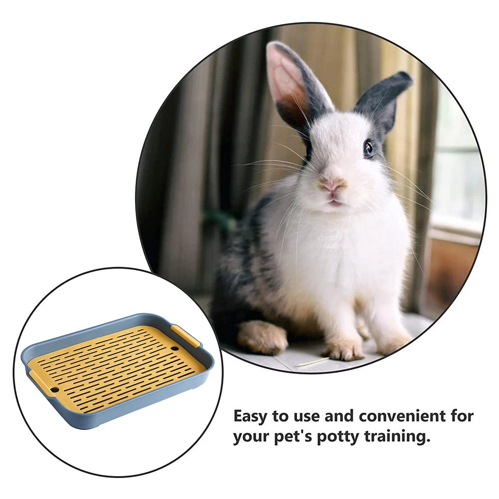 Medium Rabbit Litter Box Bunnies Corner Toilet Box For Ferret Hamster Dragon Cat Guinea Pig Dutch Pig Supplies