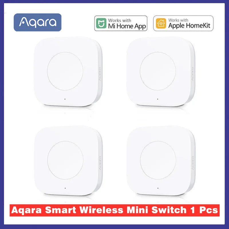 Aqara Smart Wireless Switch Key Intelligent Application Remote Control ZigBee Wireless NO Biult in Gyro for Xiaomi Home Mijia