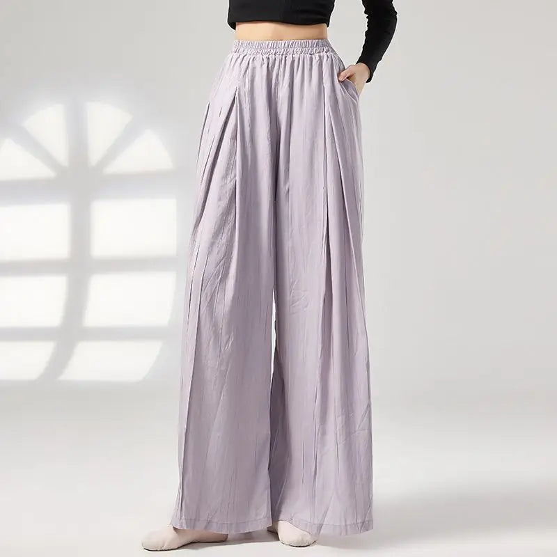 Modern Dance Practice Suit New Wide-leg Pants Chinese Classical Dance Suit Shape Female Teacher Dance Pants in Class