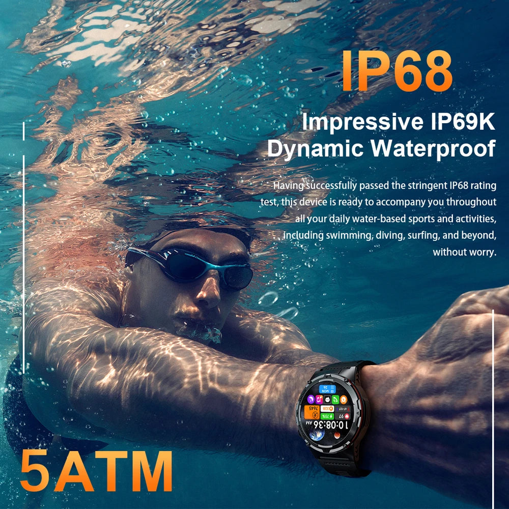 NEW For XIAOMI Outdoor Sports Smart Watch Men GPS Trackr Health Monitor BT Call NFC UV infrared Laser 5ATM Waterproof Smartwatch