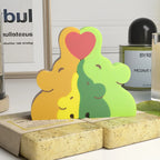 Dogs Family Puzzles Clay Silicone Mold Cat Bear Elephant Gypsum Plaster Mould Animal Craft Ornament Cement Concrete Resin Mold