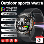 NEW For XIAOMI Outdoor Sports Smart Watch Men GPS Trackr Health Monitor BT Call NFC UV infrared Laser 5ATM Waterproof Smartwatch