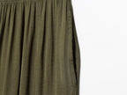 TFMLN New Women's High Waist Wide Leg Pants Fashion Elastic Waist Long Straight Trousers Lady Casual Solid Pocket Pants Summer