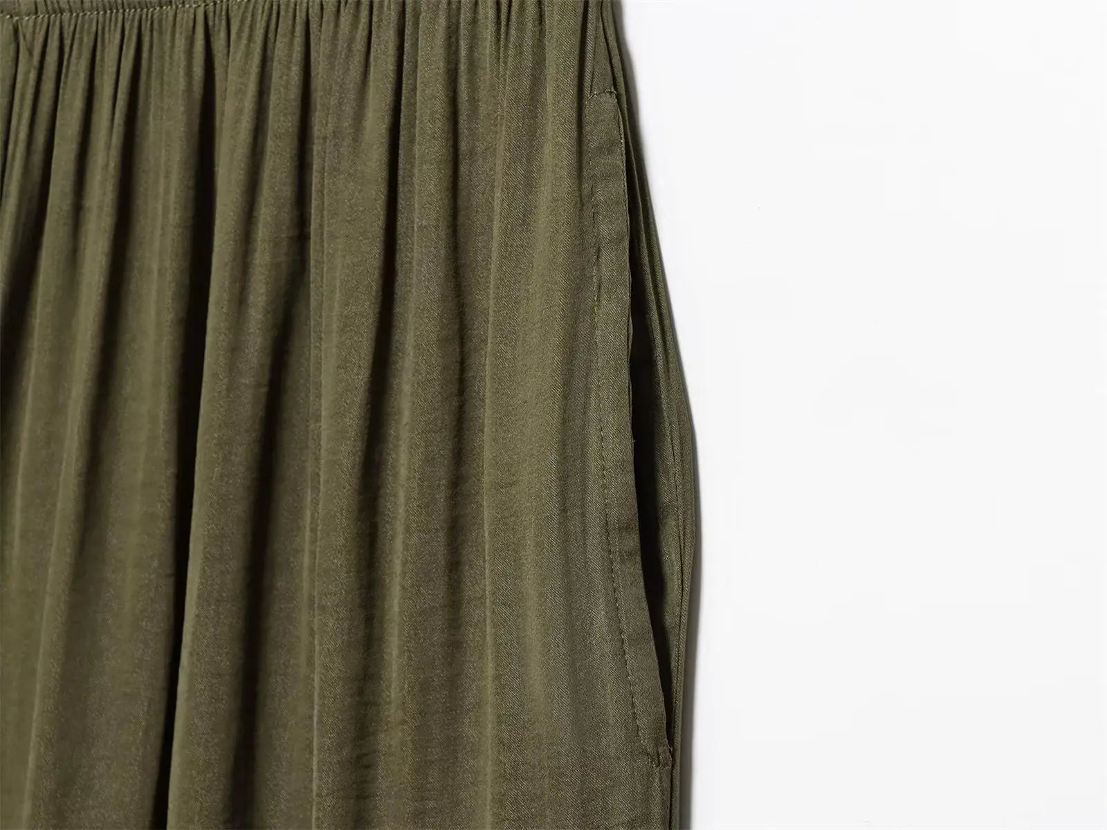 TFMLN New Women's High Waist Wide Leg Pants Fashion Elastic Waist Long Straight Trousers Lady Casual Solid Pocket Pants Summer