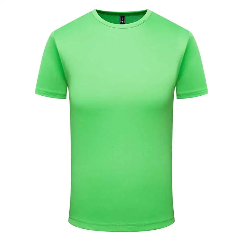 Multicolor Quick Dry T Shirt Summer Short Sleeve Fitness Shirt Running Football Jersey Training Workout Breathable Sportswear