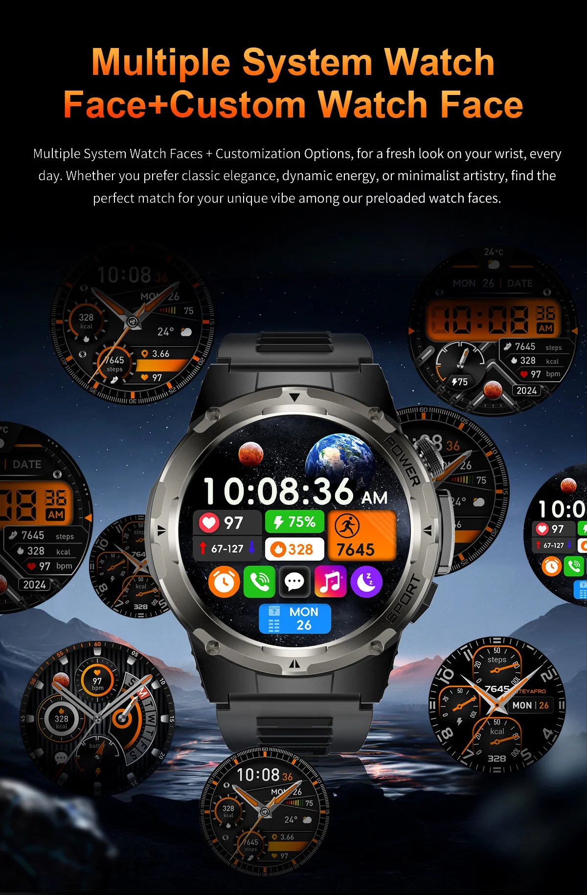 NEW For XIAOMI Outdoor Sports Smart Watch Men GPS Trackr Health Monitor BT Call NFC UV infrared Laser 5ATM Waterproof Smartwatch