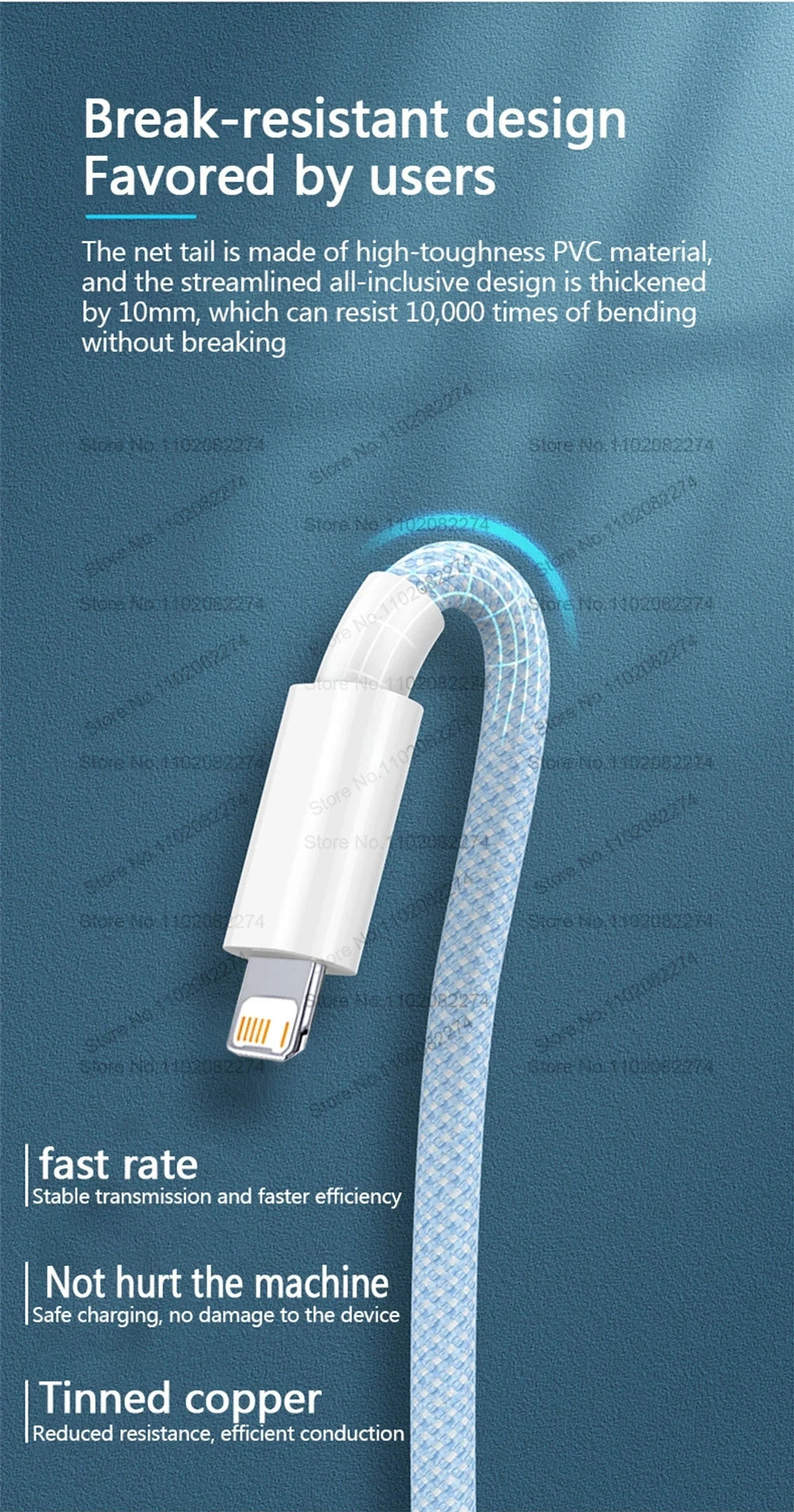 20W USB A to L Color Cable For iPhone 14 13 12 11 Pro XS Max XR XS X SE 8 7 Plus PD Fast Charge Type C Braid Cables Accessories