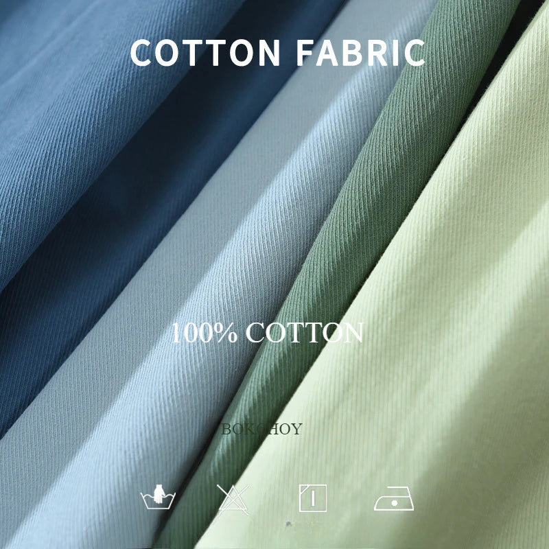 2025 Spring New Casual 100% Cotton Long Sleeve Shirt for Men Multi-color Simple Solid Color Classic Daily Shirts CM6651