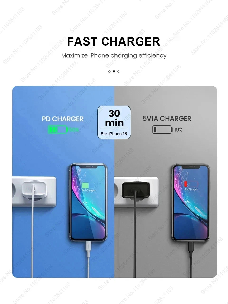 Original PD 40W Fast Charger For iPhone 15 11 12 13 14 16 Pro Max Charging Cable For iPhone USB Type C Charger Phone Accessories