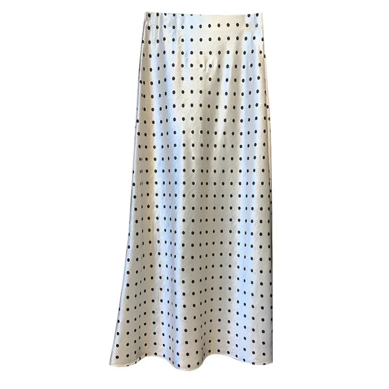 Spring 2025 High-Waisted Hoop Skirt Women's Vinegar Slimfish Tail Skirt A- Line Flared Hip Covering Long Dress