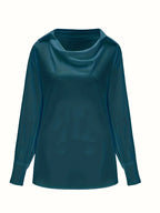 Fashion Elegant Solid Color Lapel Neck Shirt Female 2025 Spring Summer Simple Style Tops Women's Comfortable Casual Loose Blouse