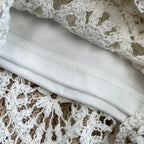 Boho Holiday Long Skirts Women Crochet Hollow Out Female Trumpet Skirt Ladies Elegant Lace Patchwork Summer Skirt Dropshipping