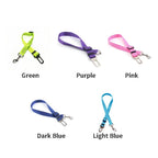 Dog Seat Belt, Dog Car Adjustable Seatbelts for Vehicle Nylon Pet Safety Heavy Duty & Elastic Car Harness for Dogs