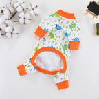 Luxury Dog Jumpsuits Pet Dog Clothes for Small Dogs Soft Cotton Puppy Pajamas Cute Print Cat Jumpsuits Pet Overalls Dog Costumes