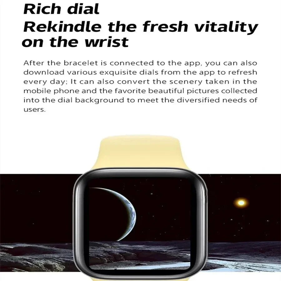 LAXASFIT 2025 New Smartwatch For Men Android IOS 1.73" Screen Bluetooth Call Blood Oxygen Pressure Monitoring Smart Watch Women