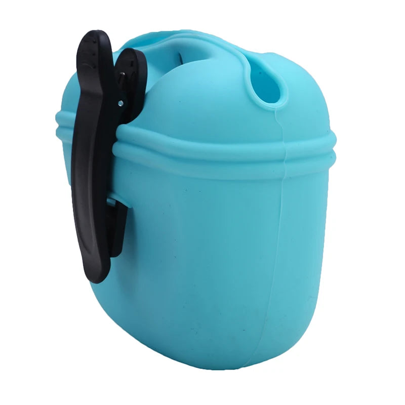 Portable Silicone Dog Treat Bag Outdoor Dog Treat Pouch for Training Feeding Bag Large Capacity Pet Trainer Waist Bag Dog Suppli