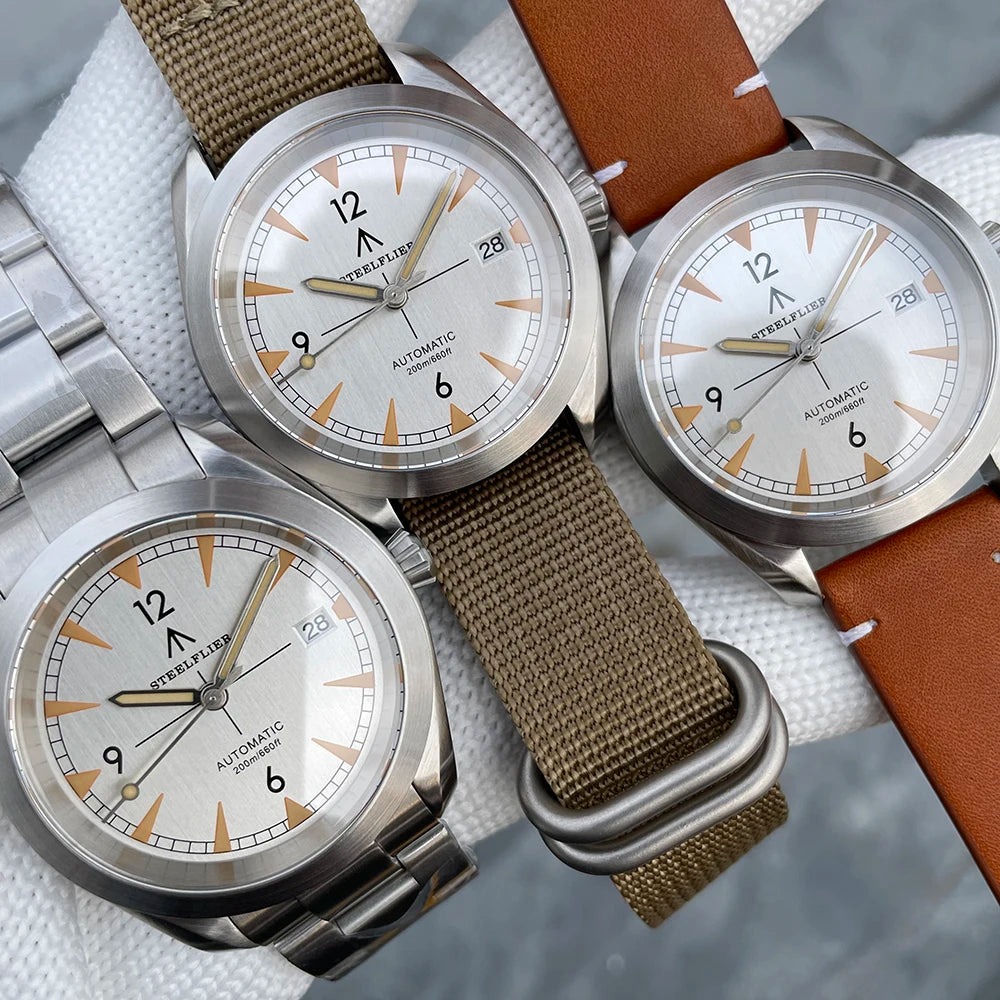 STEELFLIER Official SF751 Luxury Fashion Mechanical Wristwatch NH35 Movement Super Luminous 20Bar Waterproof Classic Dive Watch