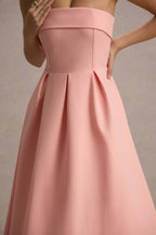 2025 French Fashion Elegant Long Evening Dress Women High-end Solid  Sleeveless Strapless Party Dress Chic Minimalist Clothes