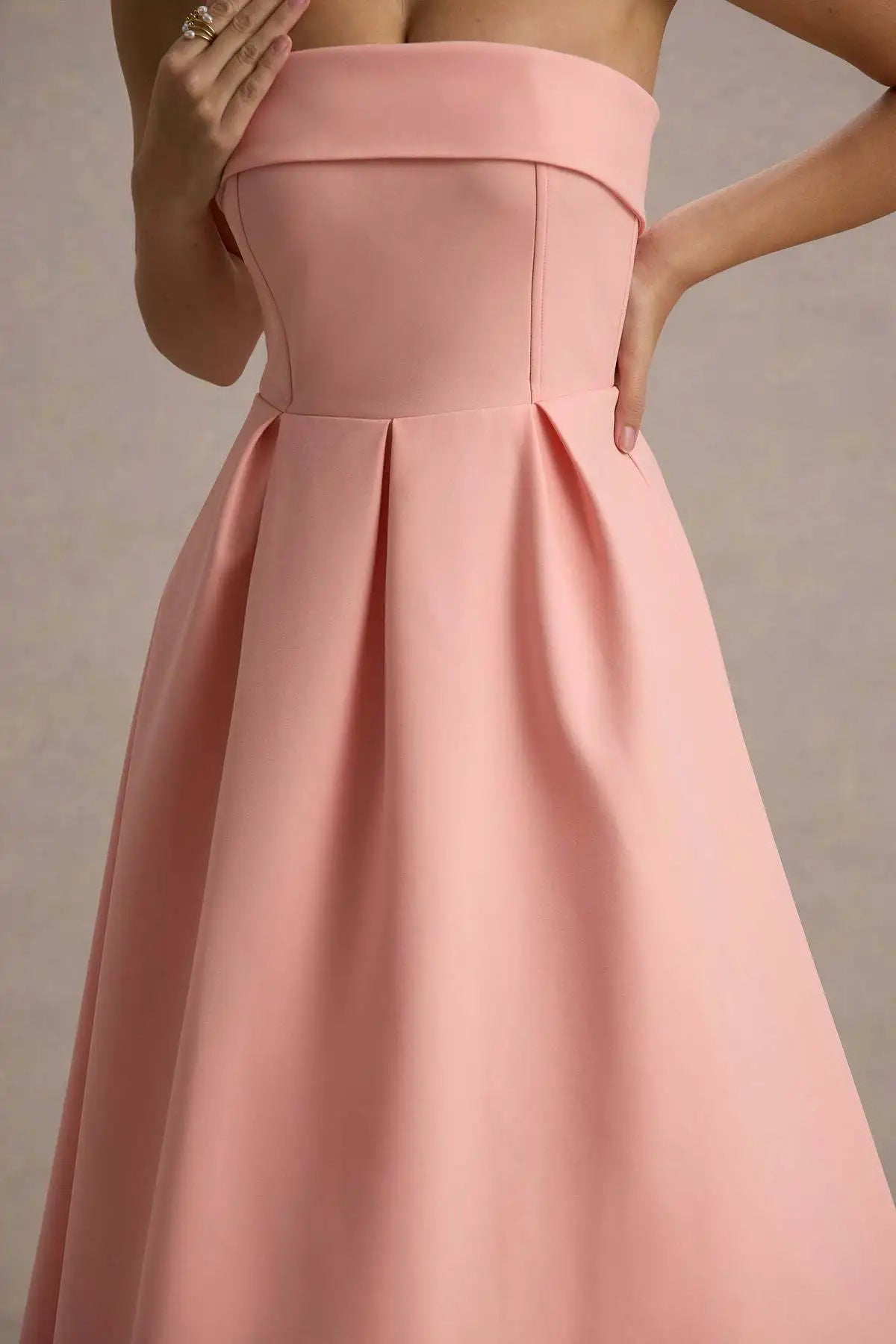 2025 French Fashion Elegant Long Evening Dress Women High-end Solid  Sleeveless Strapless Party Dress Chic Minimalist Clothes