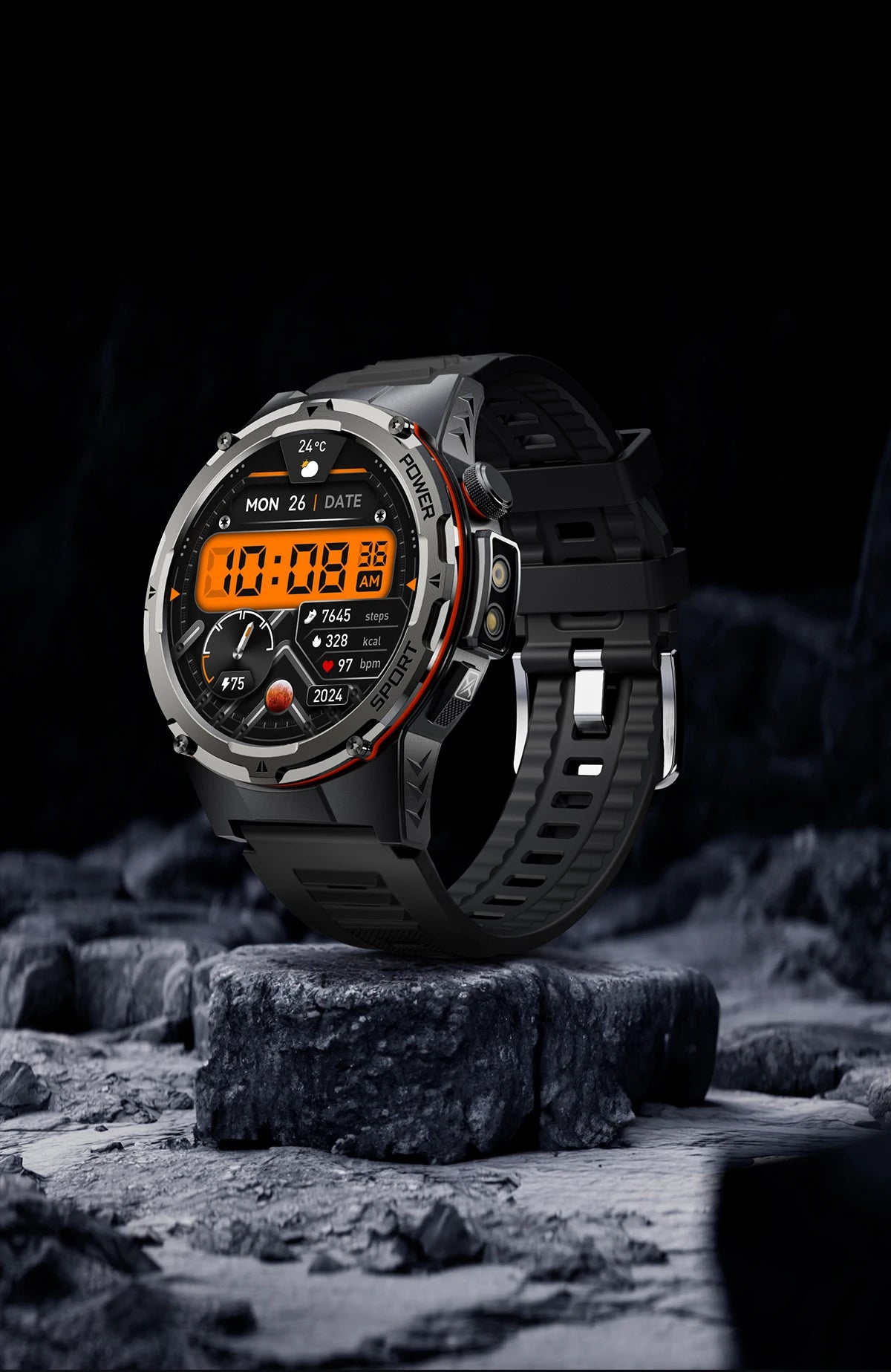 NEW For XIAOMI Outdoor Sports Smart Watch Men GPS Trackr Health Monitor BT Call NFC UV infrared Laser 5ATM Waterproof Smartwatch