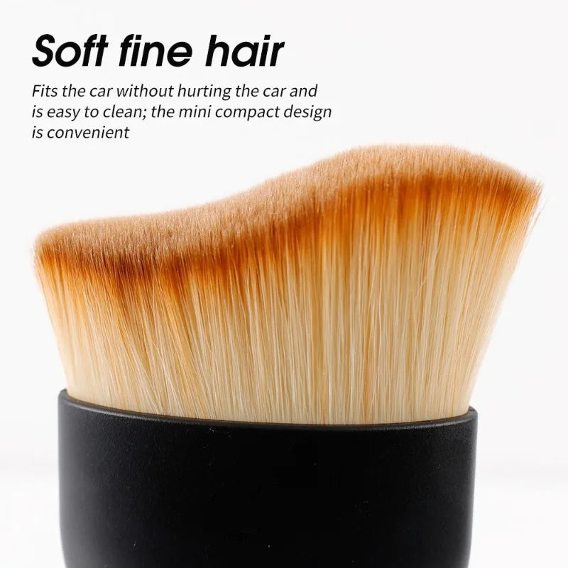 1-2Pcs Soft Cleaning Brush Keyboard Car Air Outlet Cleaning Soft Brush with Shell Car Crevice Dust Removal Brush Cleaning Tools