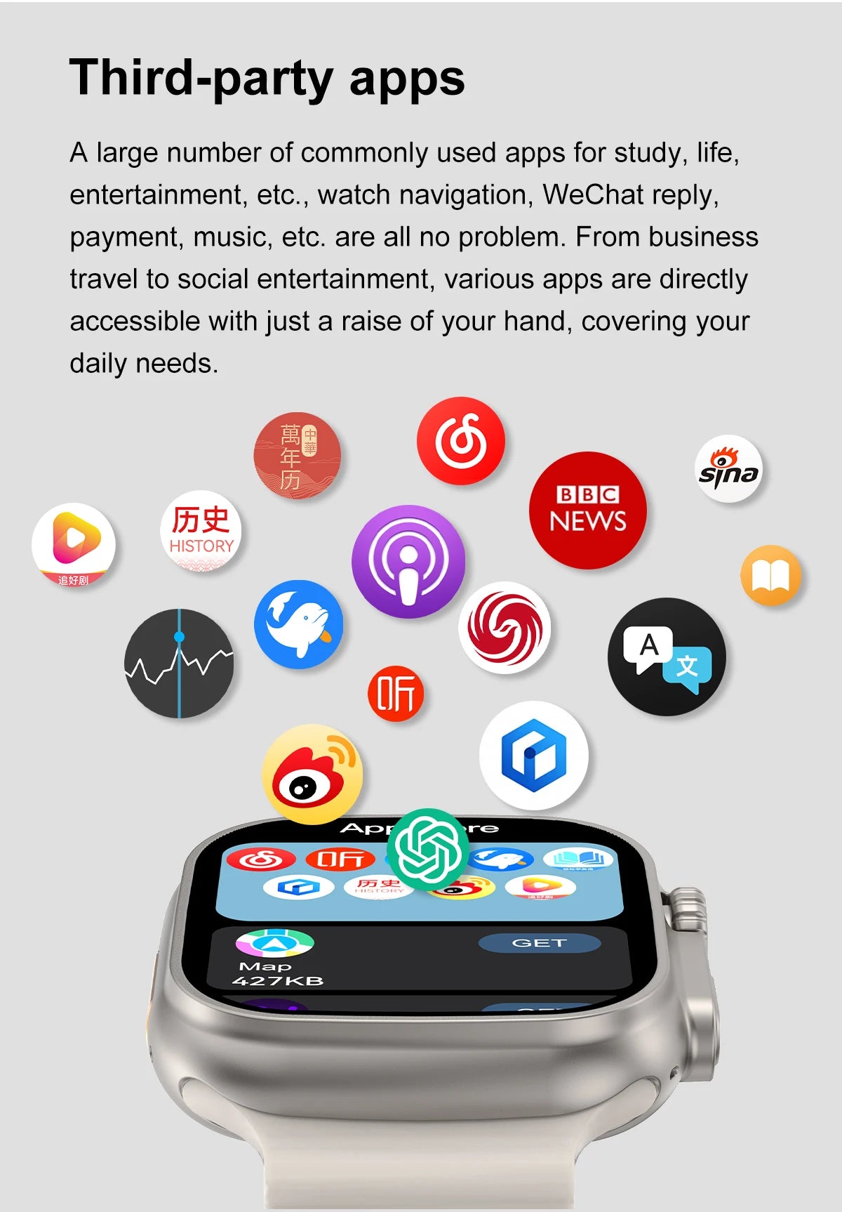 2025 New IOS DT Ultra 3 High-End Business Watch 32G Large Memory Album Smartwatch Men Sports Fitness Waterproof Watch Sportwatch