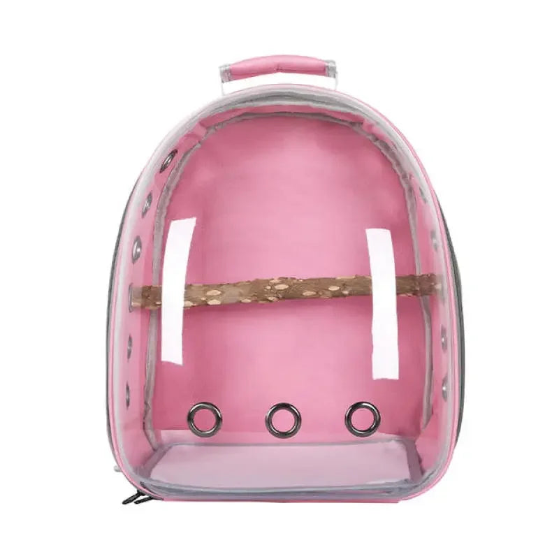 New Bird Carrier Small Pet Travel Bag for Small Parrot Lightweight Portable Backpack Transparent Pet Bird Cage