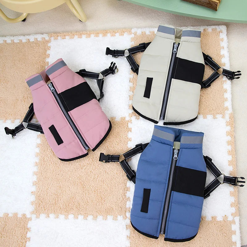 Winter Warm Pet Dog Clothes Reflective Puppy Jacket Thickened Pet Clothes for Small Medium Dogs Chihuahua Yorkie Clothing