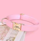 Personalized Dog Buckle Collar Customized Dog Leather Collars Free Engraving Pet Collar For Small Medium Large Dogs Bulldog Pug