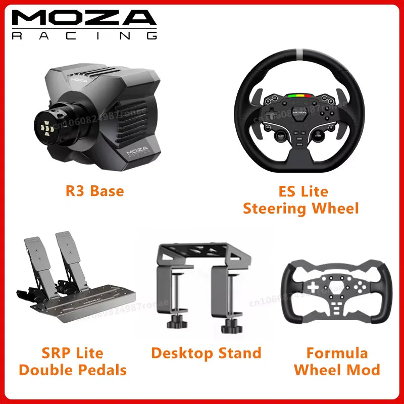 MOZA Racing for PC R3 3.9Nm Direct Drive Powerhouse with ES Lite steering Wheel ,pedals