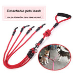 3 Way Dog Leashes for Walking 2/3/4 Dogs Pets Nylon Braided Rope No Tangle Dog Leashes for Small Dogs Dual Three Dogs Leash