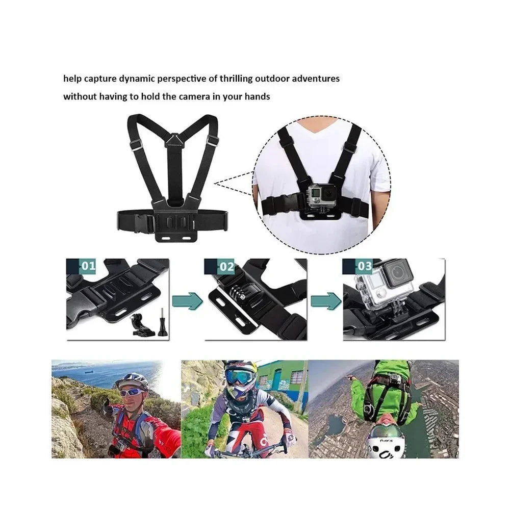 Chest Harness Mount Strap Expansion Adapter Fixed Frame Bracket For DJI OSMO Pocket 3 Action Camera Accessories
