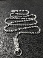 Dragon Head Pendants Bracelets EDC Self Defense Whip Titanium Steel Necklace Fashion Chain Waist Boy Gadgets For Men Cool Gifts