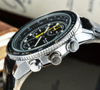 SEIKO Men's Sports Quartz Waterproof Watch, Multifunctional Dial Luminous Hands and Markers, Stainless Steel or Rubber Strap.