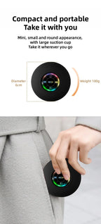 Portable Bluetooth Audio Ipx4 Waterproof Led Lights Bathroom Outdoor Large Suction Cup Can Be Adsorbed Wall Speaker